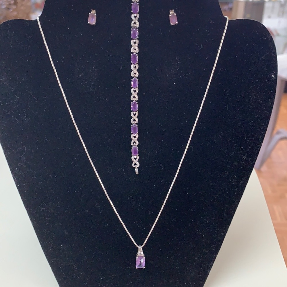 Amethyst Set in sterling silver